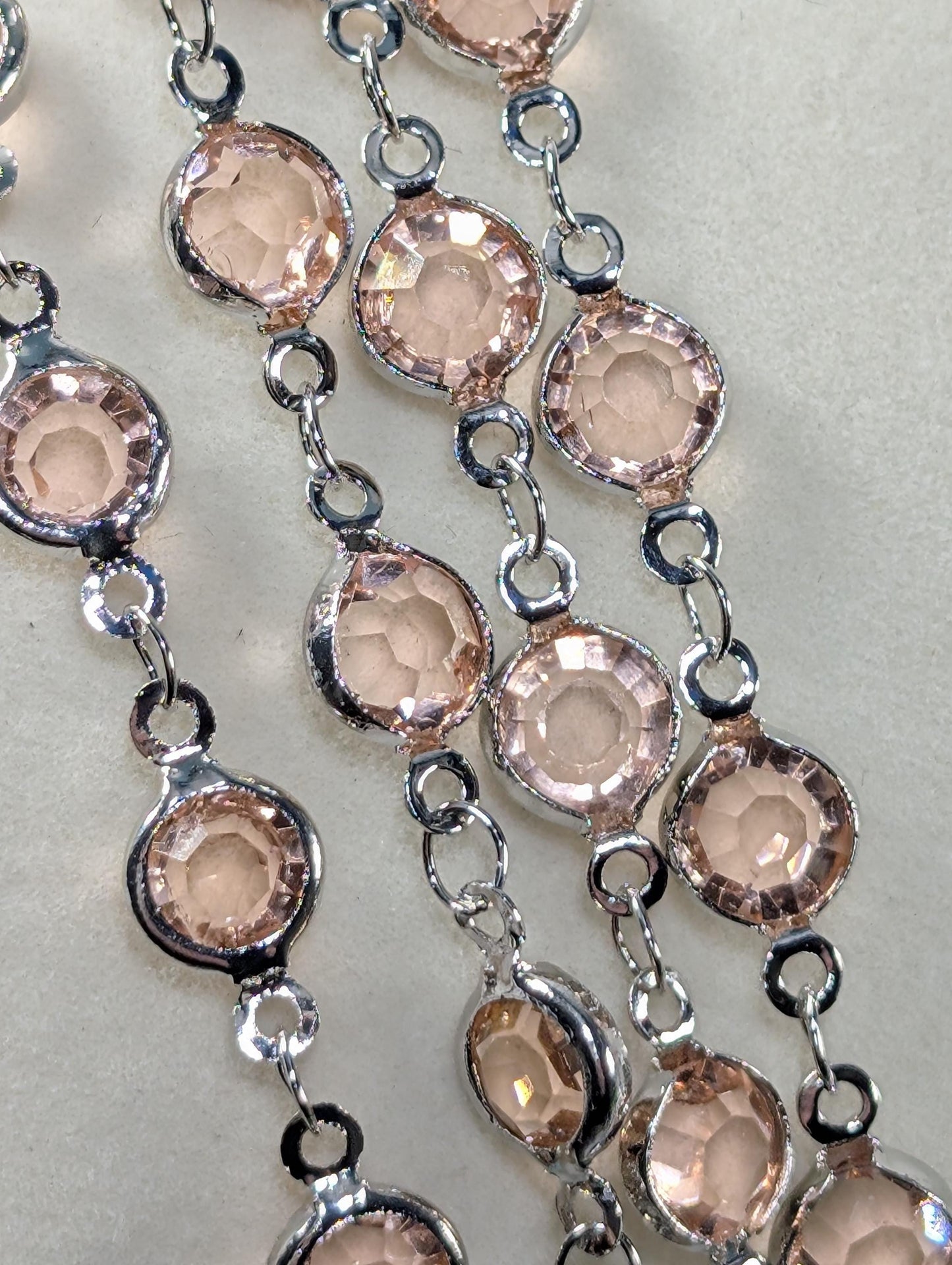 Multi-Color Silver Plated Chain Bulk Chain Silver Plated Chain By The Foot, For Jewelry Making and Crafts