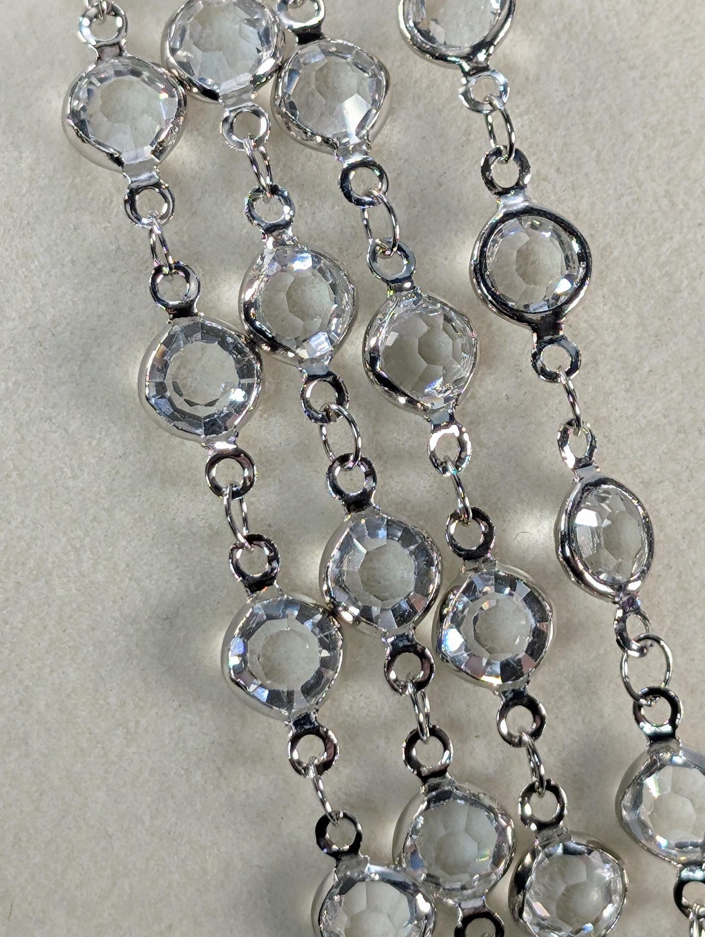 Multi-Color Silver Plated Chain Bulk Chain Silver Plated Chain By The Foot, For Jewelry Making and Crafts