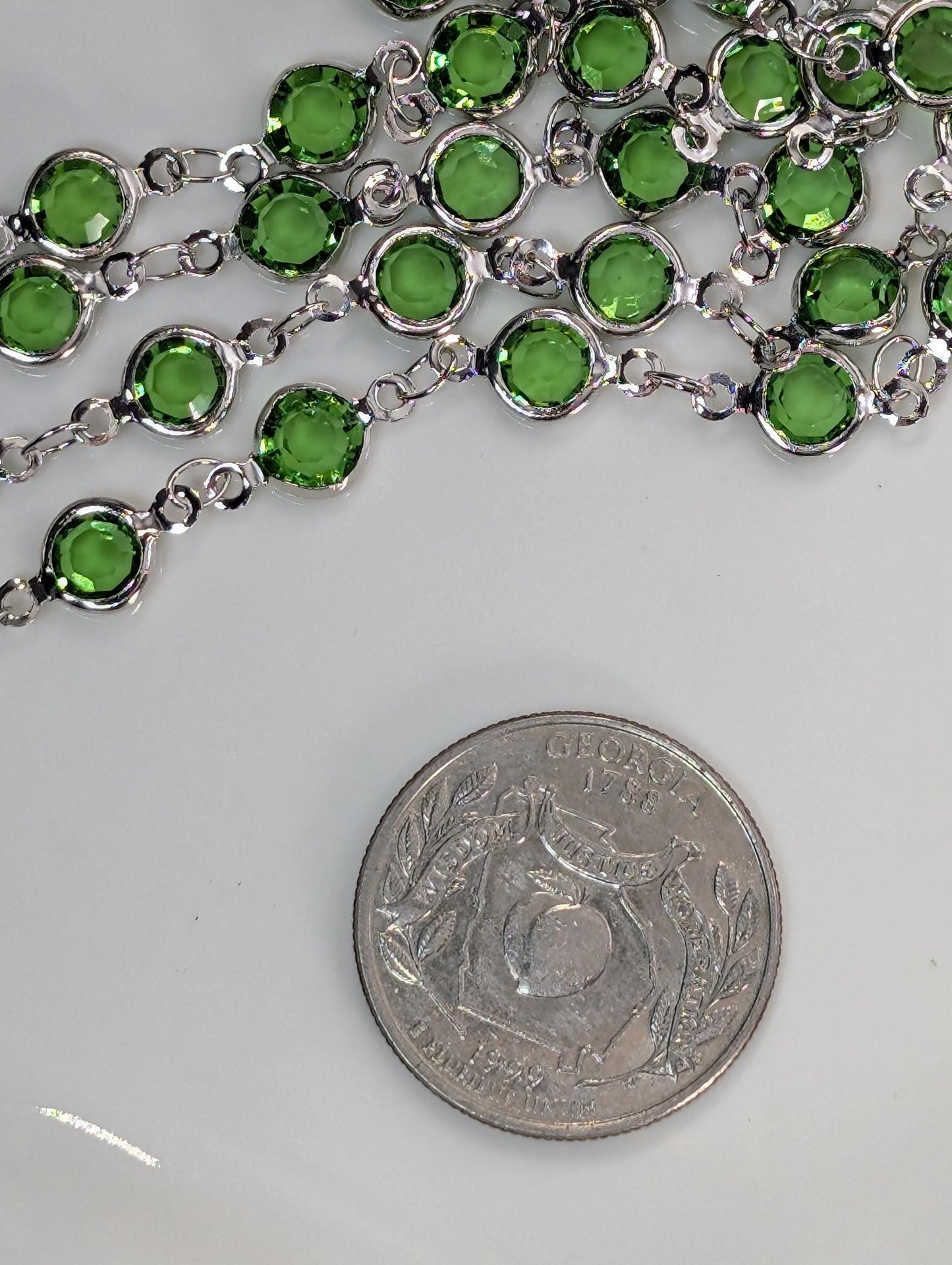 Multi-Color Silver Plated Chain Bulk Chain Silver Plated Chain By The Foot, For Jewelry Making and Crafts