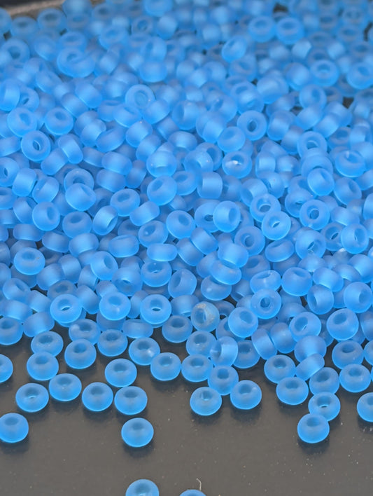 Transparent Aquamarine | Preciosa Ornela Seed Beads | Size 11/0 | 15g Pkg ~630 pcs
