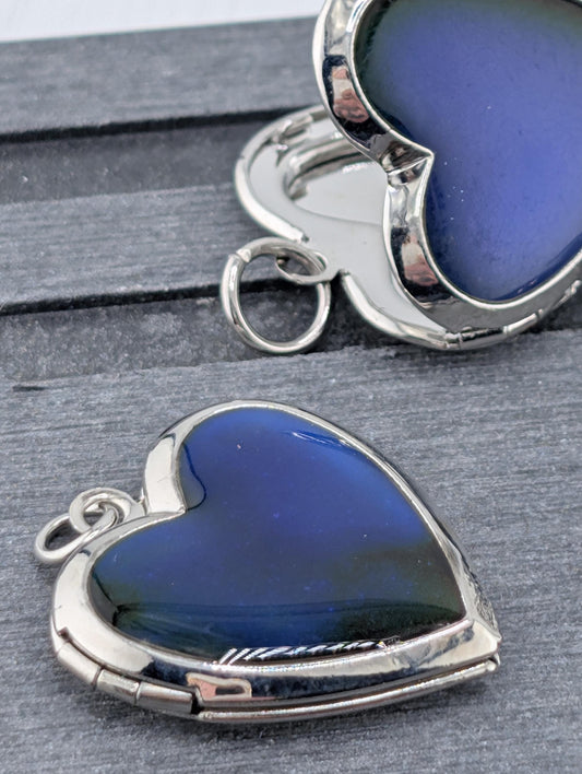 Mood/thermal color changing locket pendant