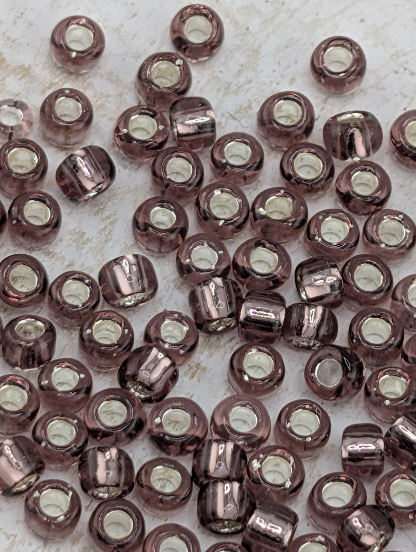 4960SB Silver-Lined Translucent Lilac  8/0  Matsuno Seed Beads (15g, ~600 pcs)