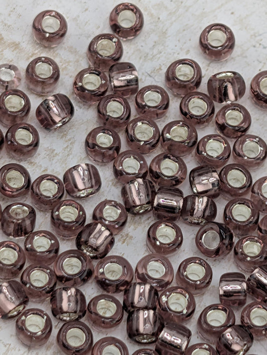 4960SB Silver-Lined Translucent Lilac  8/0  Matsuno Seed Beads (15g, ~600 pcs)