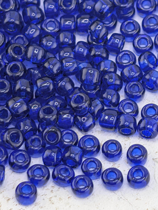 4448SB Transparent Cobalt  8/0  Matsuno Seed Beads (15g, ~600 pcs)