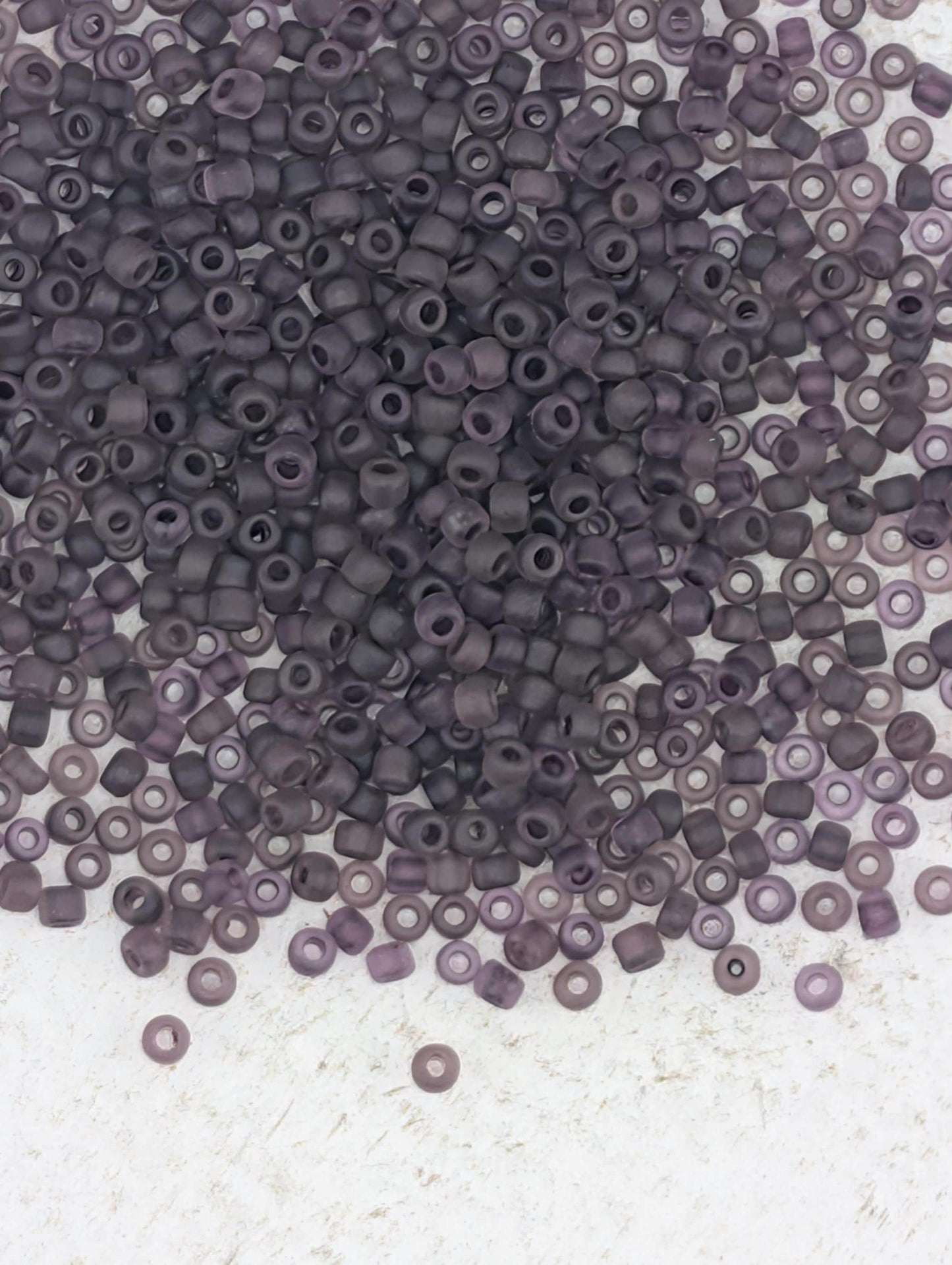 Translucent Matte Amethyst | Preciosa Ornela Seed Beads | Size 11/0 | 15g Pkg ~630 pcs