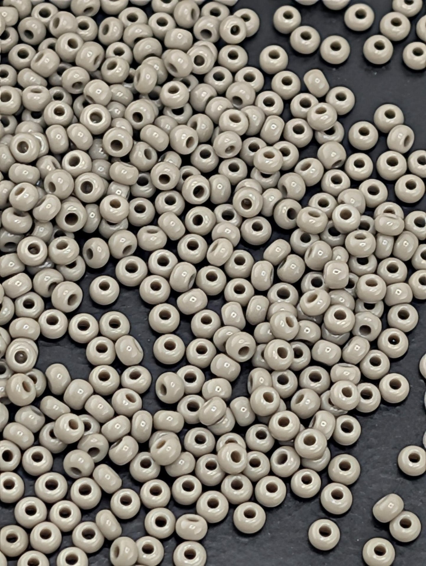 Opaque Gray | Preciosa Ornela Seed Beads | Size 11/0 | 15g Pkg ~630 pcs