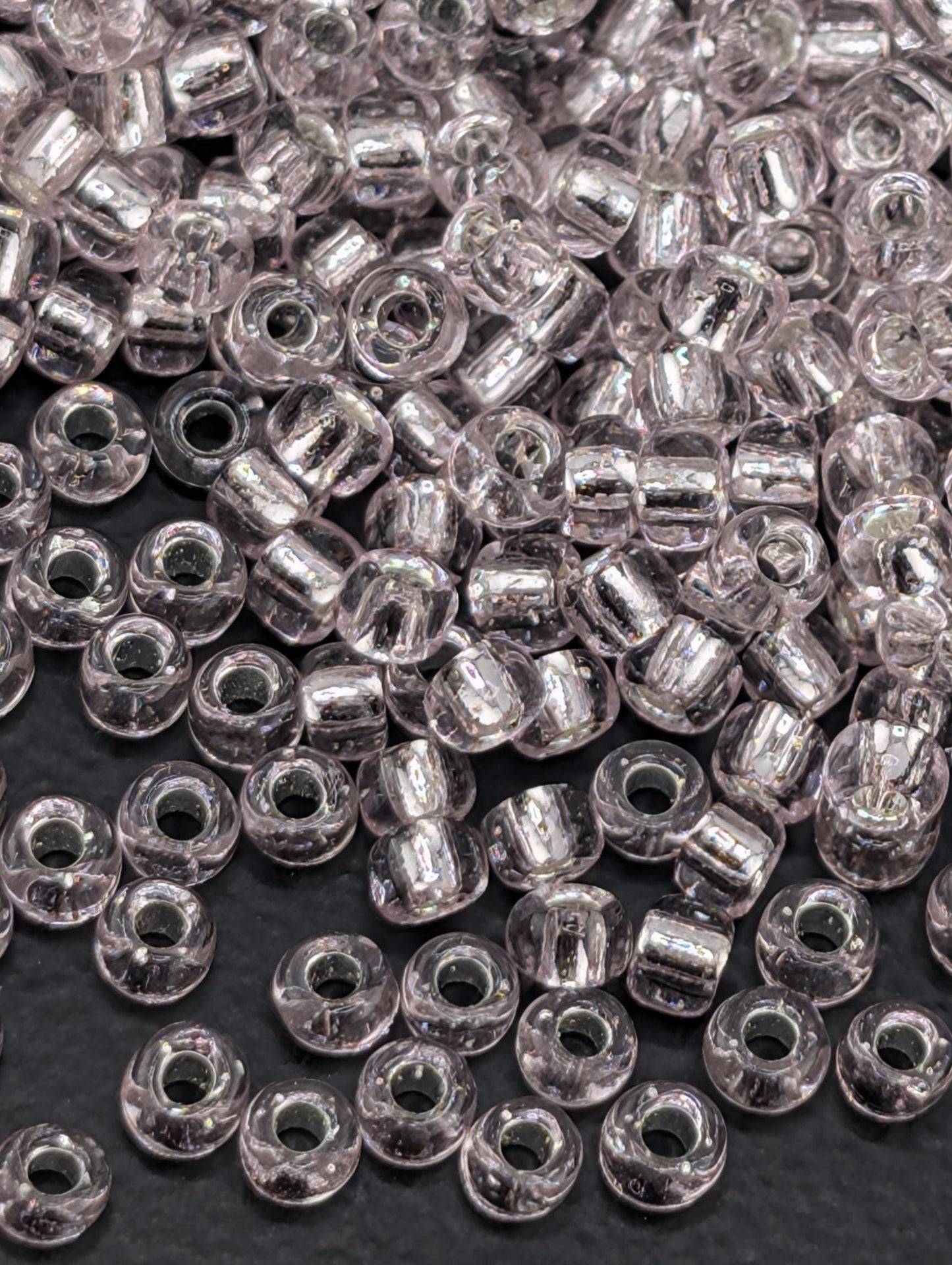 5011SB Silver-Lined Translucent Light Pink  8/0  Matsuno Seed Beads (15g, ~600 pcs)