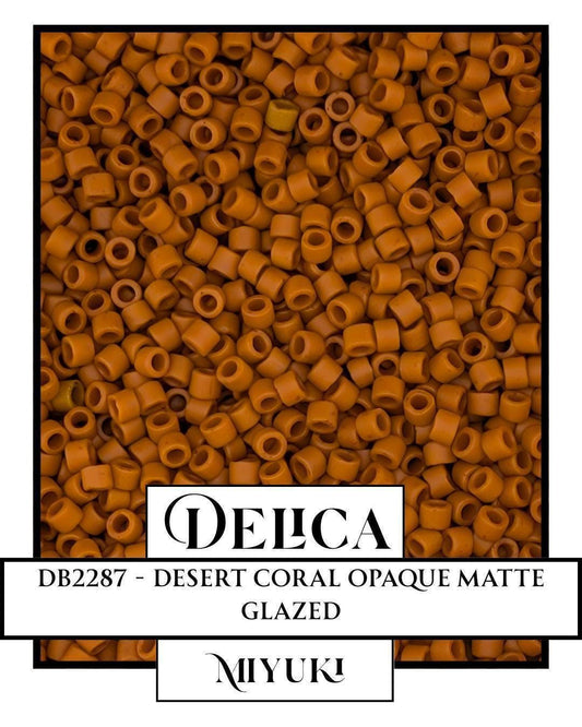 Miyuki Delica Beads - 11/0 Seed Beads Coral Color | Premium Japanese Glass