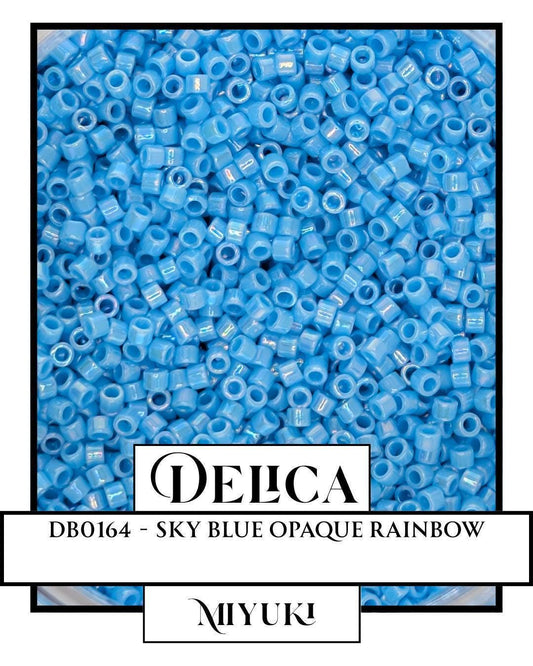 Miyuki Delica Beads – Size 11 Seed Japanese Glass Beads | Turquoise Blue, Resealable Mylar Bag