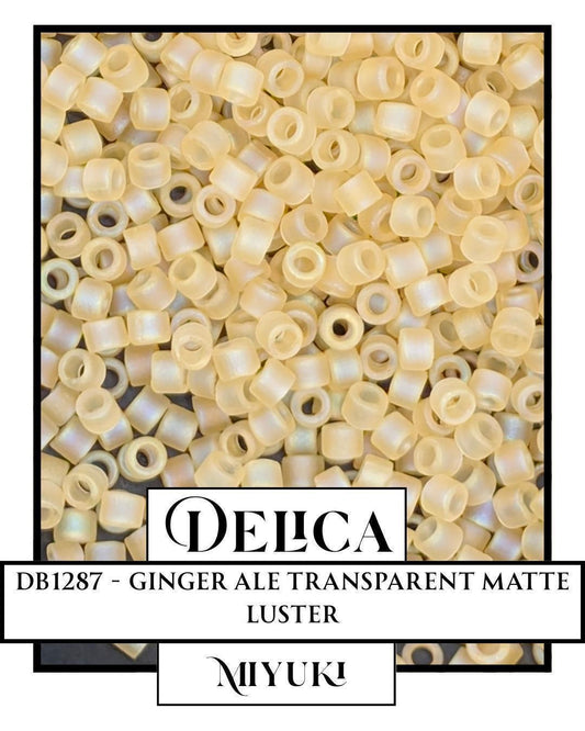 Miyuki Delica Beads - Size 11/0 Japanese Glass Seed Beads | Light Straw Color, 7g