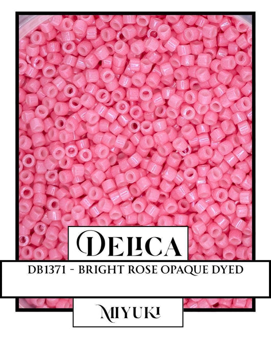 Miyuki Delica Beads - Size 11/0 Bright Rose Glass Seed Beads | 7g Resealable Bag