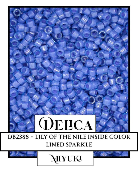 Miyuki Delica Beads - Seed Beads 11/0 | Lily Of The Nile Inside Color Lined Sparkle