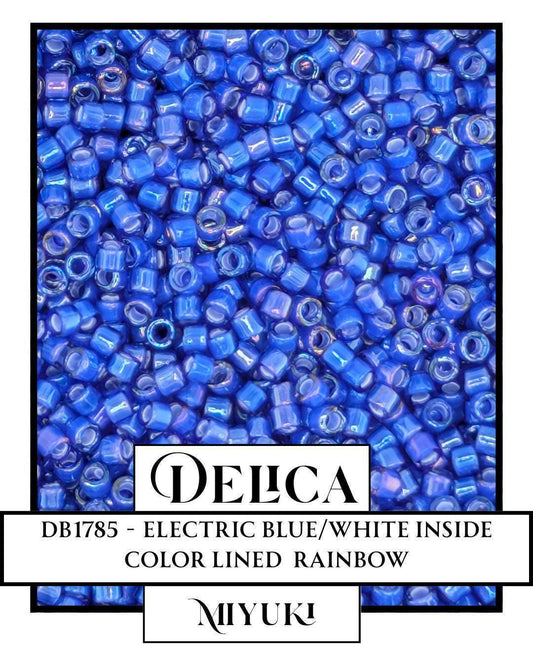Miyuki Delica Beads – Electric Blue 11/0 Japanese Glass Seed Beads | 7g Resealable Mylar Bag