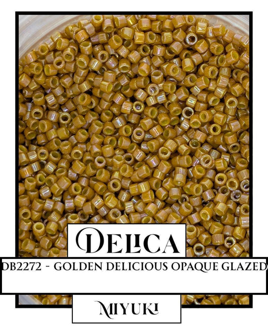Miyuki Delica Beads - Golden Delicious Size 11/0 Glass Seed Beads | 7g Resealable Bag
