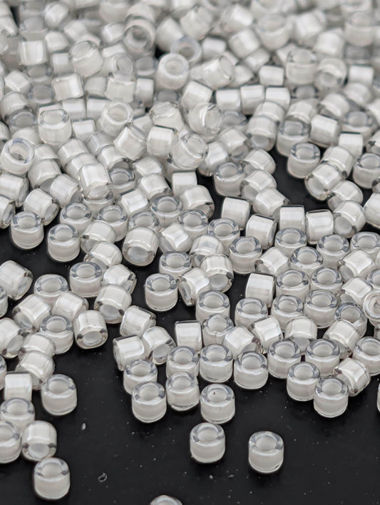 Miyuki Delica Beads - Silver Cloud ICL 11/0 Japanese Glass Seed Beads, 7g
