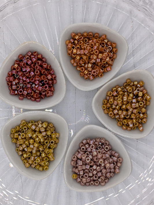 Delica Seed Beads | Premium 11/0 Size Beads - Opaque Glazed Jewelry Making Kit
