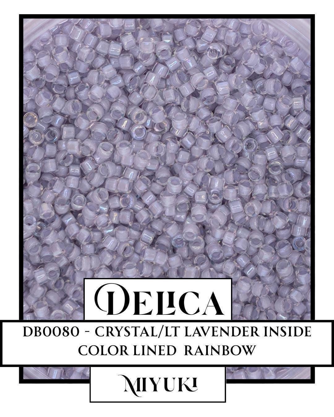 Miyuki Delica Beads 11/0 Seed Beads Jewelry - Pale Violet Lined Glass Craft
