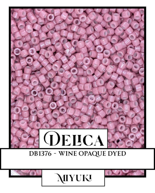 Miyuki Delica Beads 11/0 Wine - Japanese Glass Seed Beads for Jewelry Making, Matte Finish
