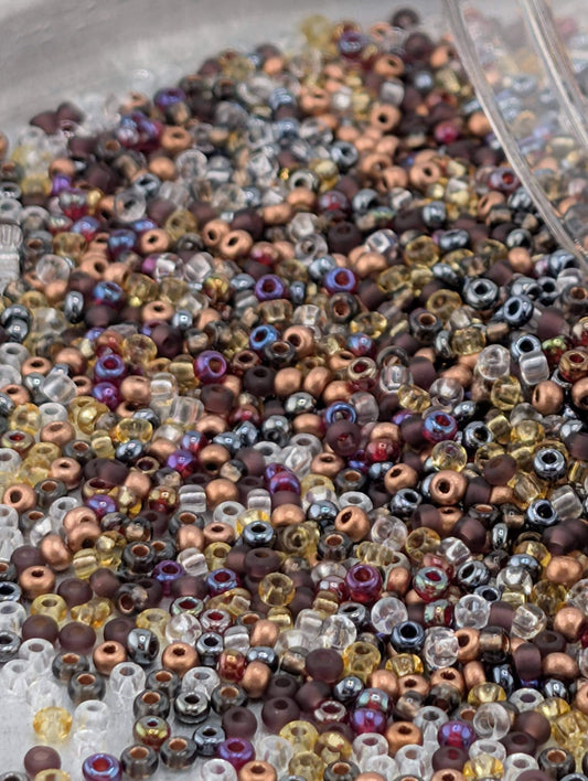Czech Seed Beads - Preciosa Copper Size 11/0, 15g Package for Jewelry Making