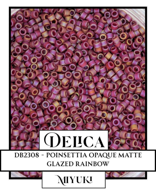 Miyuki Delica Beads 11/0 Seed Bead Supplies - Premium Opaque Matte Rainbow Color