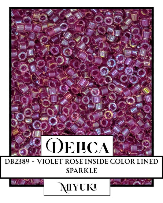 Miyuki Delica Beads - Violet Rose 11/0 Small Seed Beads | Premium Bead Weaving