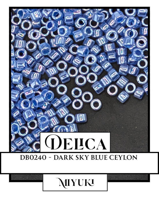 Miyuki Delica Beads – Size 11/0 Japanese Glass Seed Beads, 7g Resealable Bag