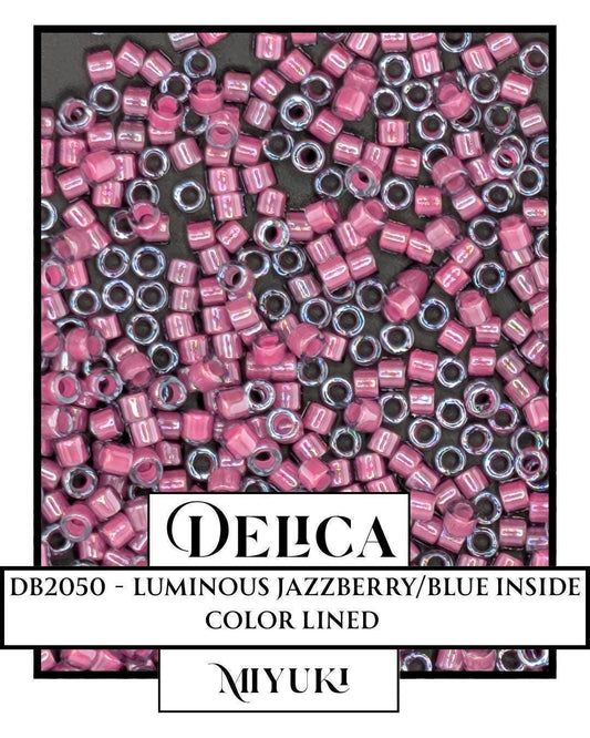 Miyuki Delica Beads - Luminous Jazzberry 11/0 Seed Beads 7g Package