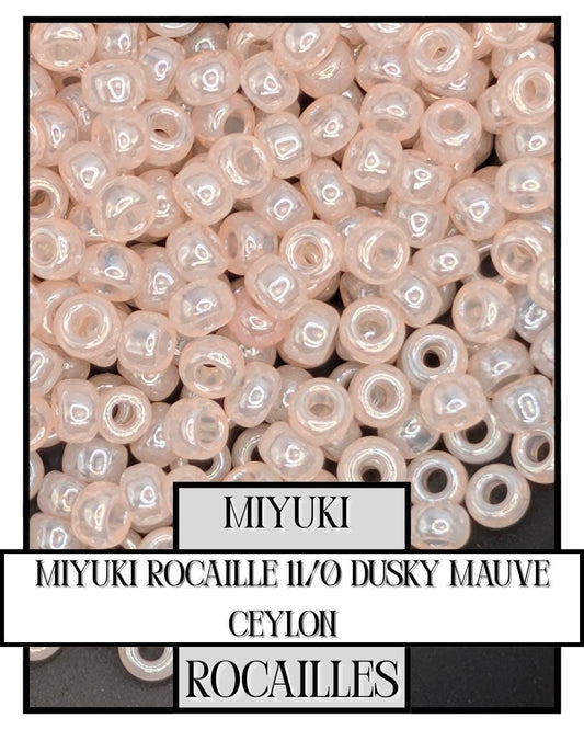 Miyuki Rocaille Beads 11/0 Japanese Seed Beads | Dusky Mauve Crafting Supplies
