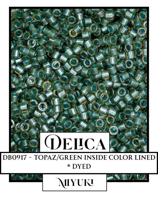 Miyuki Delica Beads 11/0 Size – Topaz Color Glass Seed Beads | Resealable Mylar Bag