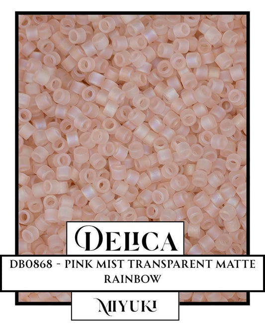 Miyuki Delica Beads – Pink Mist 11/0 Glass Seed Beads | Resealable Bag
