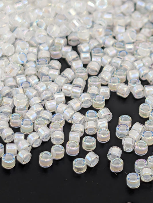 Miyuki Delica Beads – Premium Japanese Seed Beads | 3-Pack 7g Tubes Crystal Candle Lit