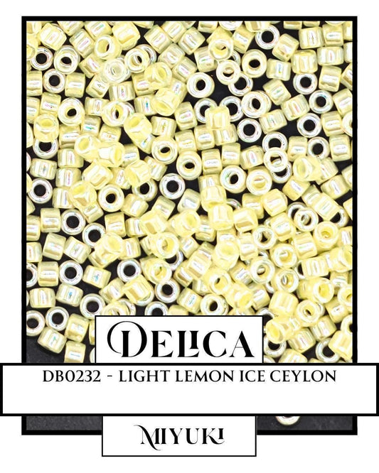 Miyuki Delica Beads - Size 11/0 Japanese Glass Seed Beads in Resealable Mylar Bag