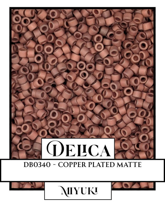 Miyuki Delica Beads - Copper Plated 11/0 Glass Seed Beads | High Quality Crafting