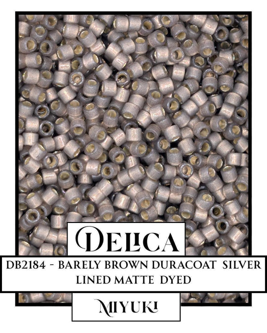 Miyuki Delica Beads – Japanese Glass Seed Beads Size 11/0 | Silver Lined, Duracoat Color