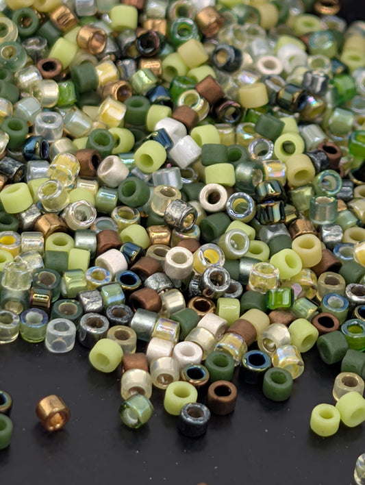 Miyuki Delica Beads - Exclusive Avocado Toast Mix 7g | 11/0 Seed Bead Package
