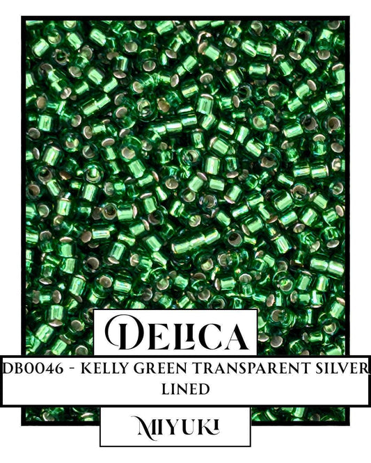 Miyuki Delica Beads - Kelly Green Size 11/0 Uniform Glass Seed Beads 7.5g