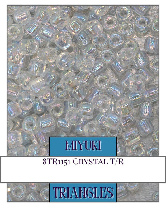 Miyuki Triangle Beads – Crystal Triangle Seed Beads for Jewelry Making Crafts