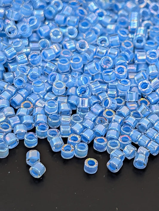 Miyuki Delica Beads – Medium Blue Glass Seed Beads | Premium Crafting Tubes