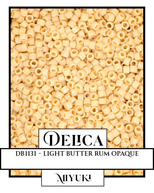 Miyuki Delica Beads - 11/0 Light Butter Rum Japanese Seed Beads | Premium Glass