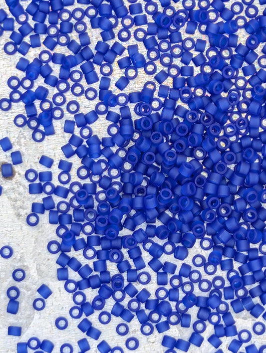 Miyuki Delica Beads - Cobalt Blue 11/0 Japanese Glass Seed Beads, 7g Package