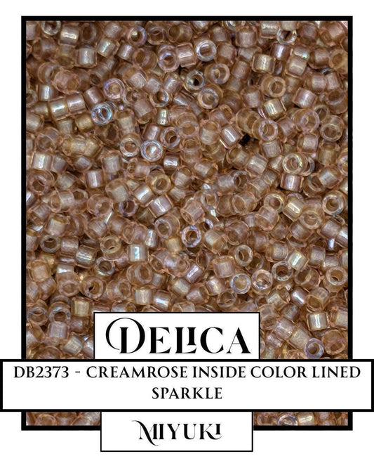 Miyuki Delica Beads - Creamrose Sparkle Seed Beads 11/0 | Premium Glass Craft