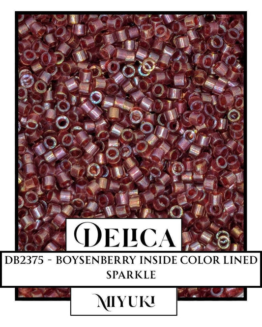 Miyuki Delica Beads - Boysenberry Seed Beads 11/0 Size | Premium Color Lined Sparkle