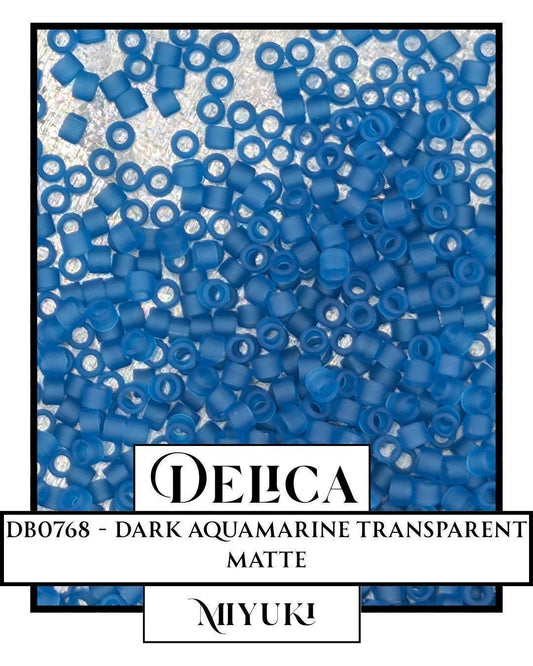 Miyuki Delica Beads - Dark Aquamarine Size 11 Seed Beads | Genuine Glass Bead Package