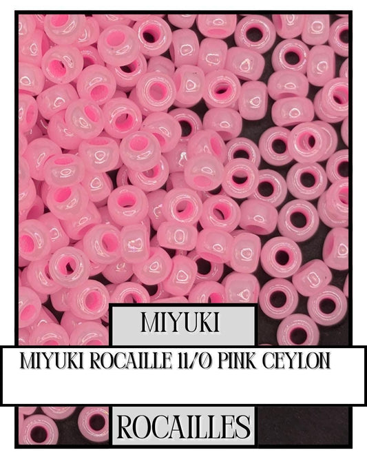 Miyuki Rocailles Beads Pink Glass Seed Beads | Silver Lined 11/0 Beading Supplies
