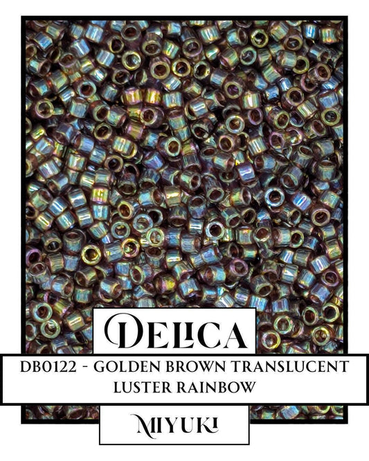 Miyuki Delica Beads | Japanese Glass Seed Beads 11/0 – Golden Brown, Uniform Quality
