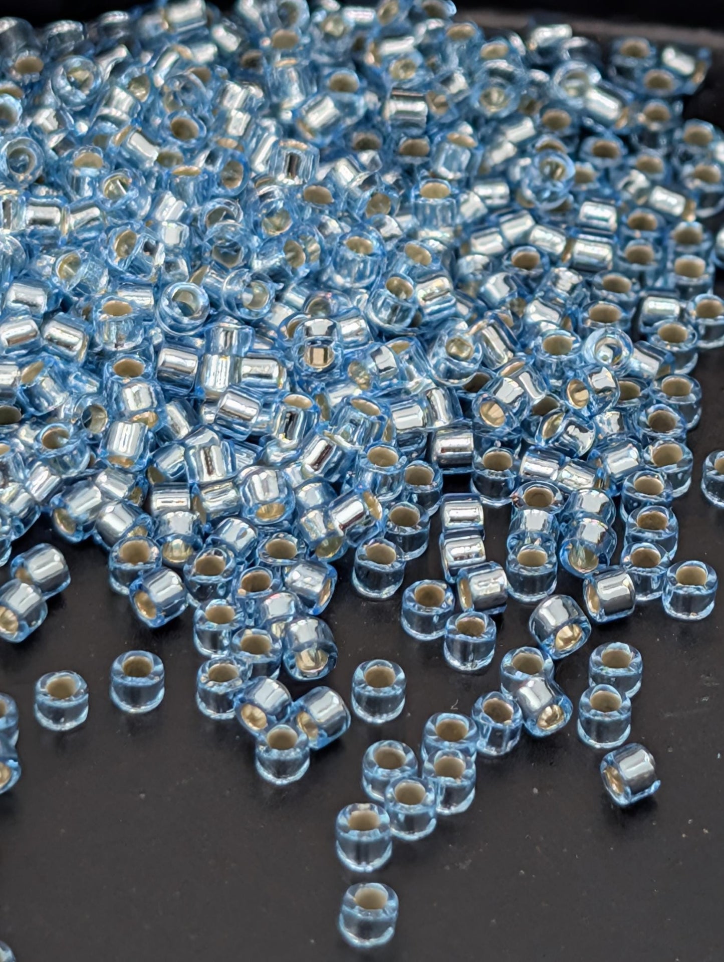 Miyuki Delica Beads – Blue Topaz Glass Seed Beads | Premium Crafting Tubes