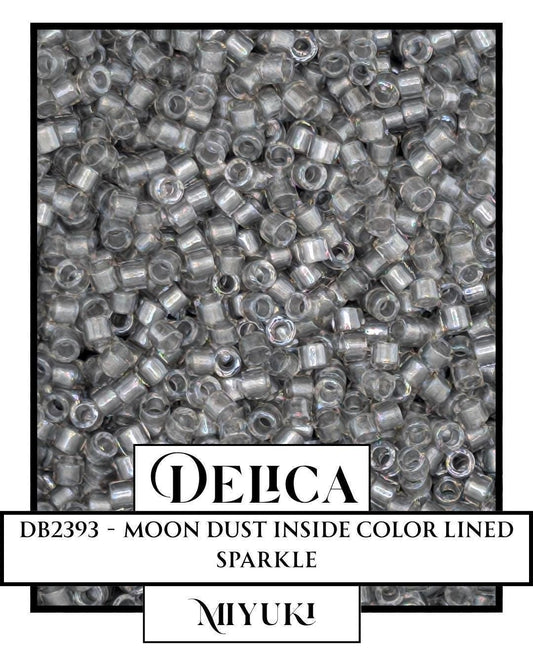 Miyuki Delica Beads 11/0 - Moon Dust Inside Color Lined Sparkle | Genuine Seed Jewelry