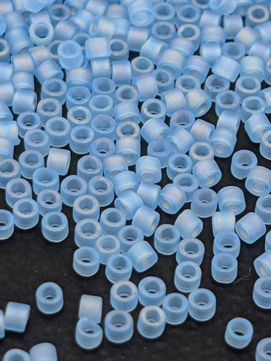 Miyuki Delica Beads - Japanese Glass Seed Beads Size 11/0 in Transparent Aqua