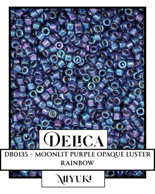 Miyuki Delica Beads - 11/0 Purple Glass Beads | Premium Seed Bead Crafting Pack