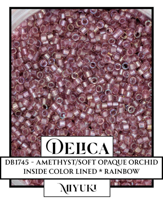 Miyuki Delica Beads 11/0 Seed Bead Package – Amethyst Soft Orchid Glass Beads